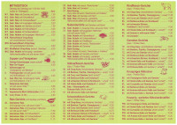 Speisekarte Fanzy Seite 1